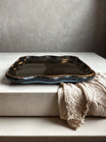 Tavă decorativă handmade din rășină și piatră — fotografie principală