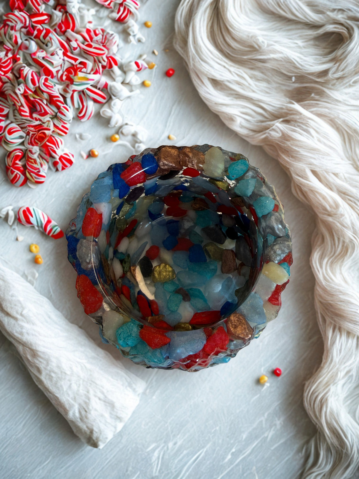 Lumânare parfumată Lavandă în suport handmade, vedere 3