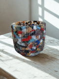 Lumânare neparfumată în suport handmade, vedere 1