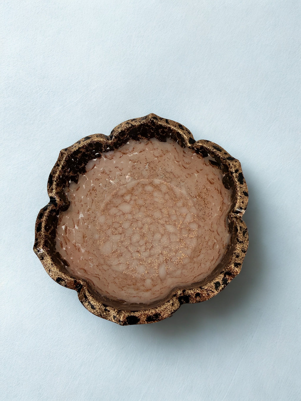 Bol decorativ handmade din rășină și piatră — vedere 2