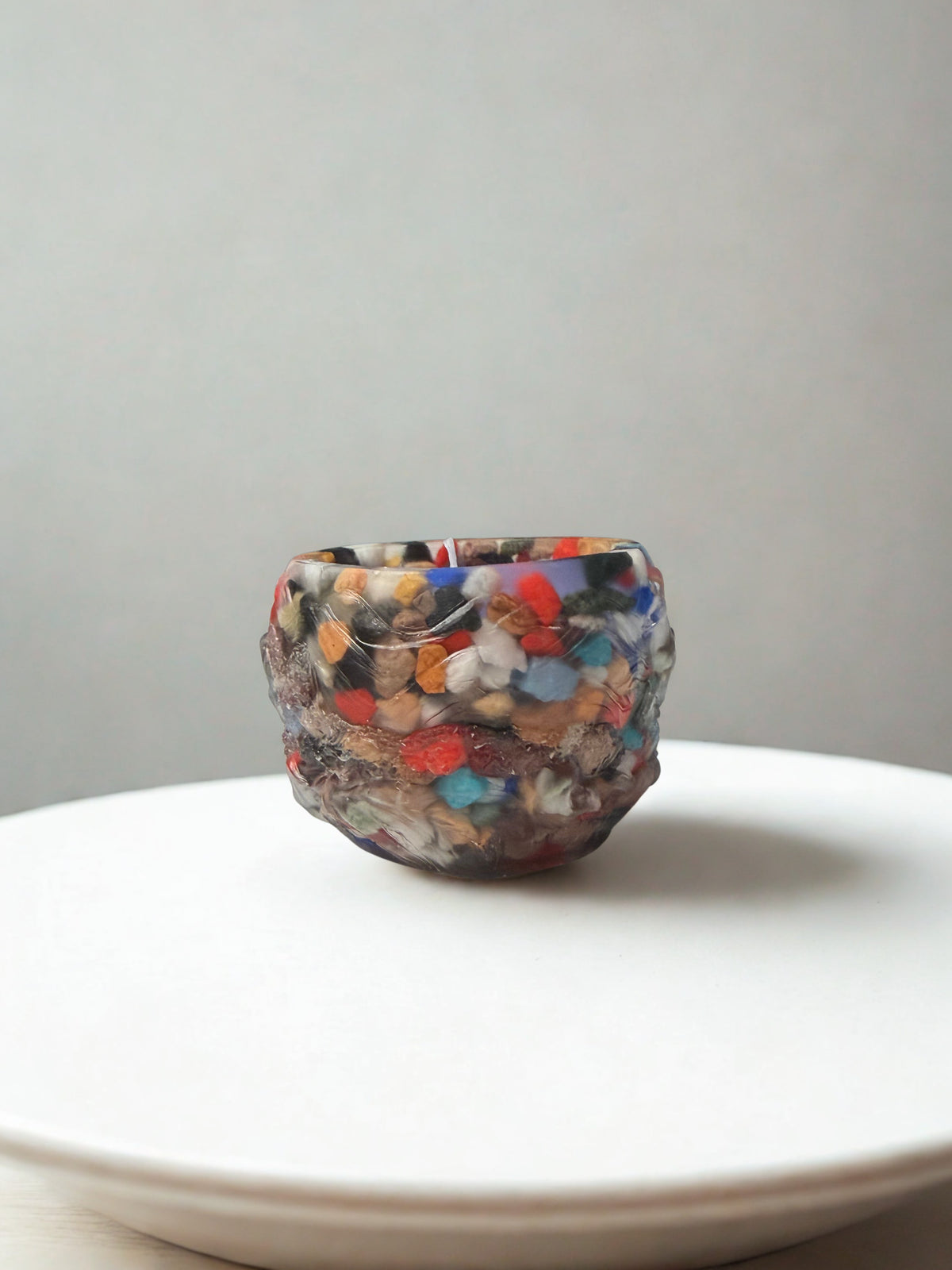 Lumânare parfumată Lavandă în suport handmade, vedere 1