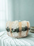 Lumânare neparfumată în suport handmade, vedere 1
