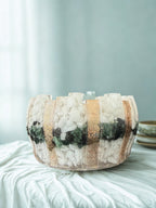 Lumânare neparfumată în suport handmade, vedere 1