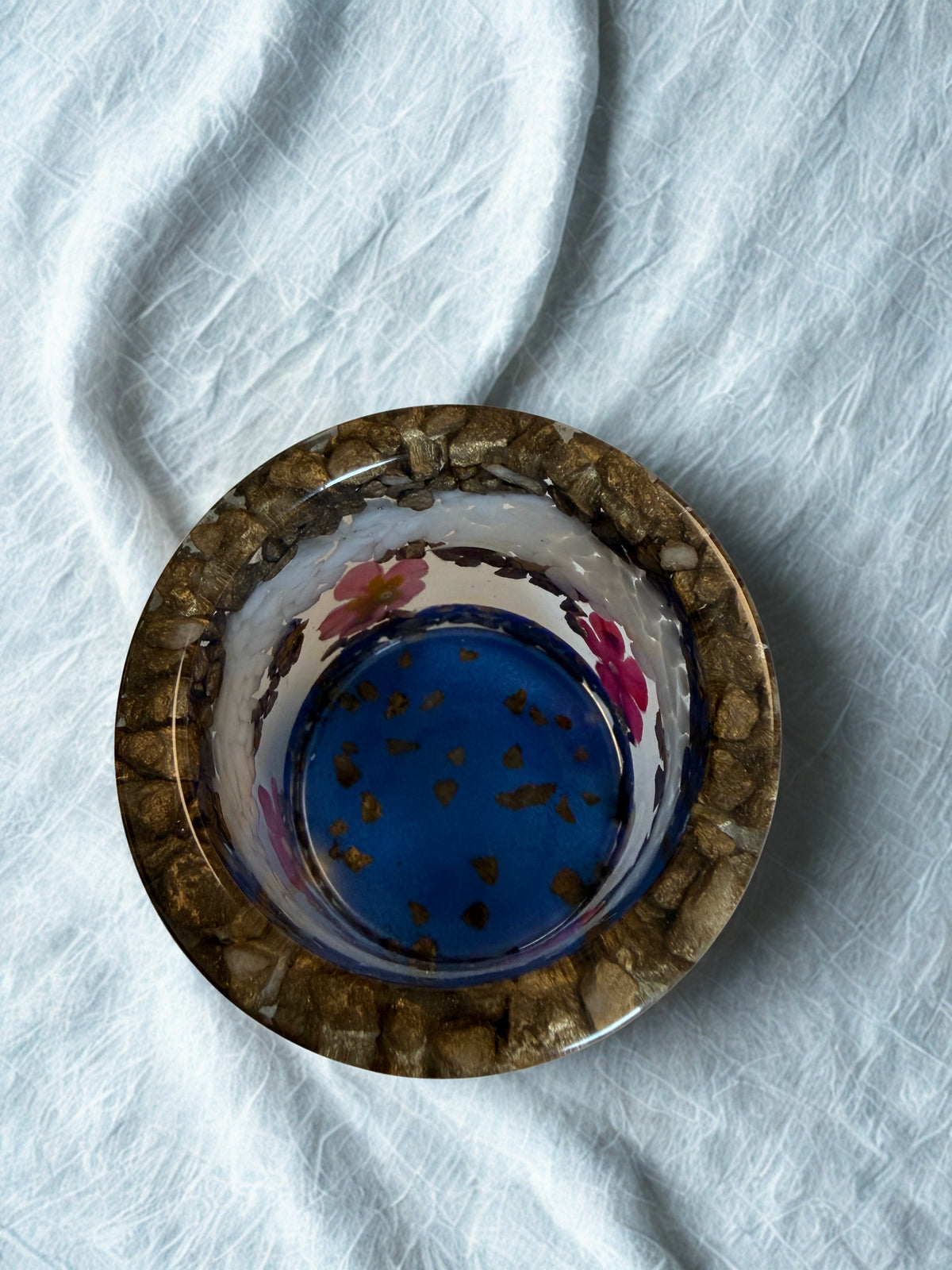 Lumânare decorativă tip jeleu în suport handmade, vedere 3