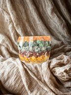 Lumânare neparfumată în suport handmade, vedere 1