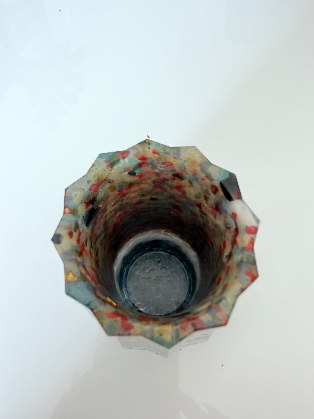 Mini-vază handmade din rășină și piatră — vedere 4