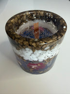 Lumânare decorativă tip jeleu în suport handmade, vedere 2