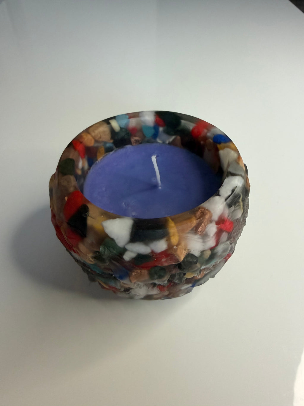 Lumânare parfumată Lavandă în suport handmade, vedere 2