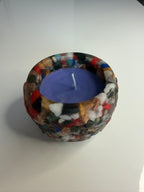 Lumânare parfumată Lavandă în suport handmade, vedere 2