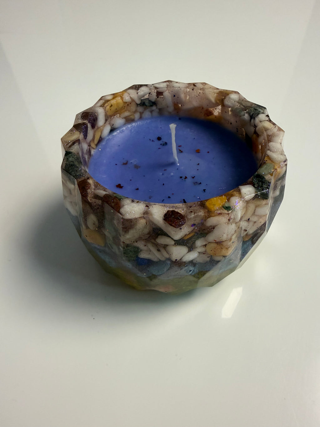 Lumânare parfumată Lavandă în suport handmade, vedere 2