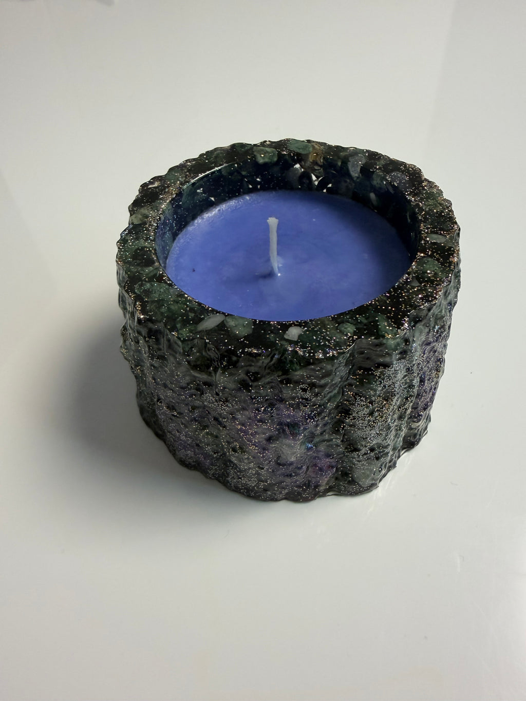 Lumânare parfumată Lavandă în suport handmade, vedere 2
