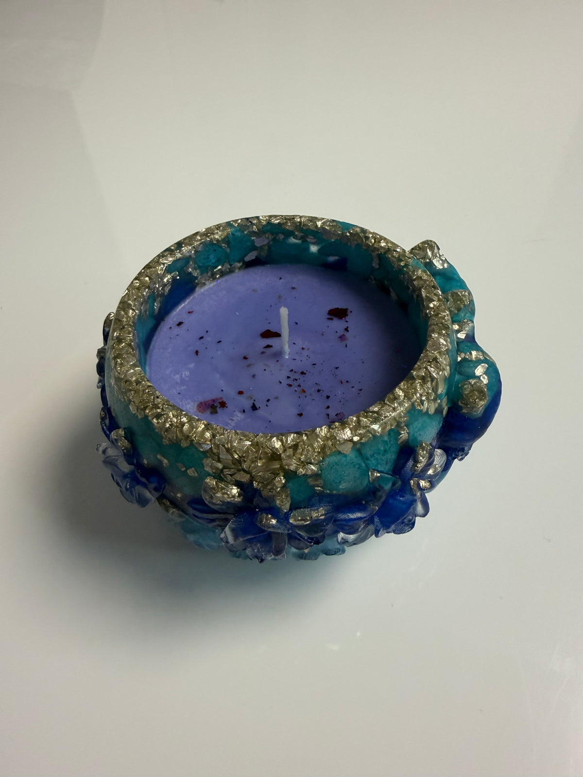 Lumânare parfumată Lavandă în suport handmade, vedere 2