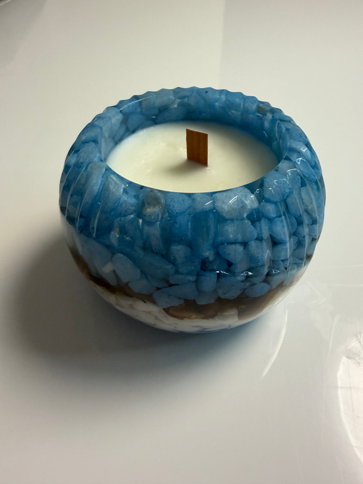 Lumânare parfumată Chanel în suport handmade, vedere 2