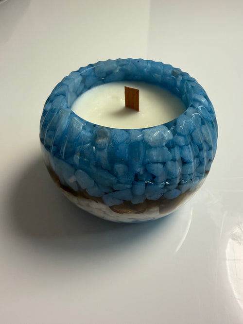Lumânare parfumată Chanel în suport handmade, vedere 2