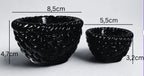 Lumânare neparfumată în suport handmade, fotografie cu dimensiuni