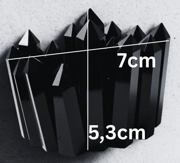 Coroană decorativă de cristale — dimensiuni