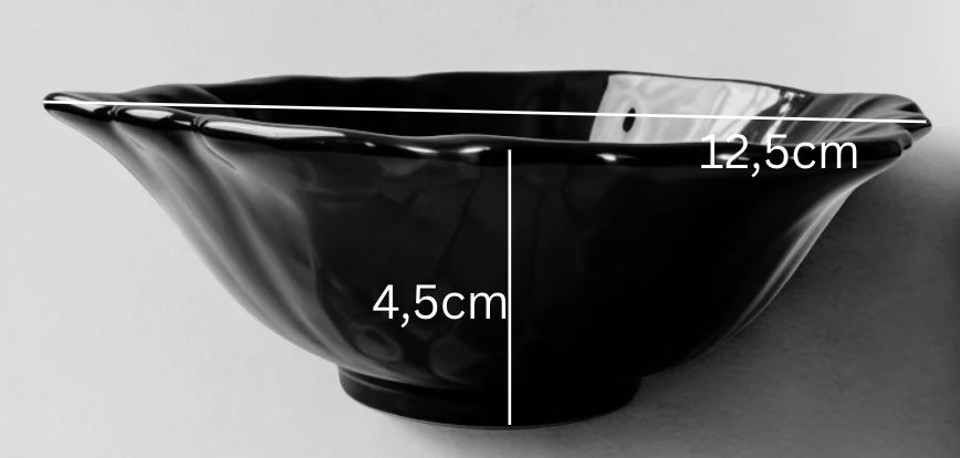 Bol decorativ handmade din rășină și piatră — dimensiuni