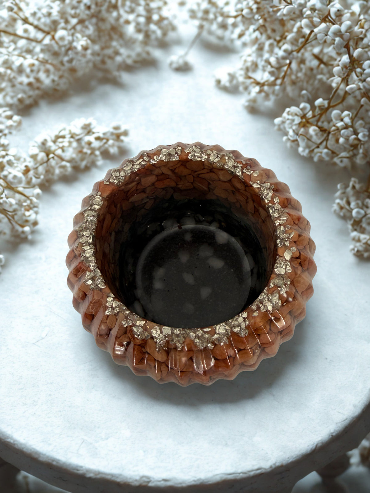 Lumânare parfumată Chanel în suport handmade, vedere 3