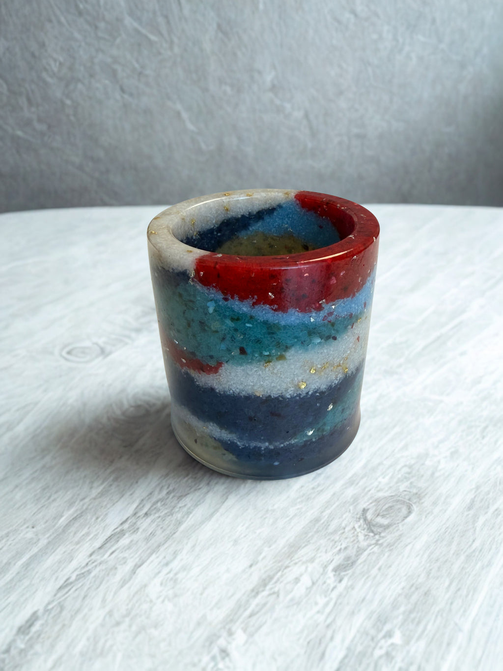 Lumânare parfumată Vanilie în suport handmade, vedere 3