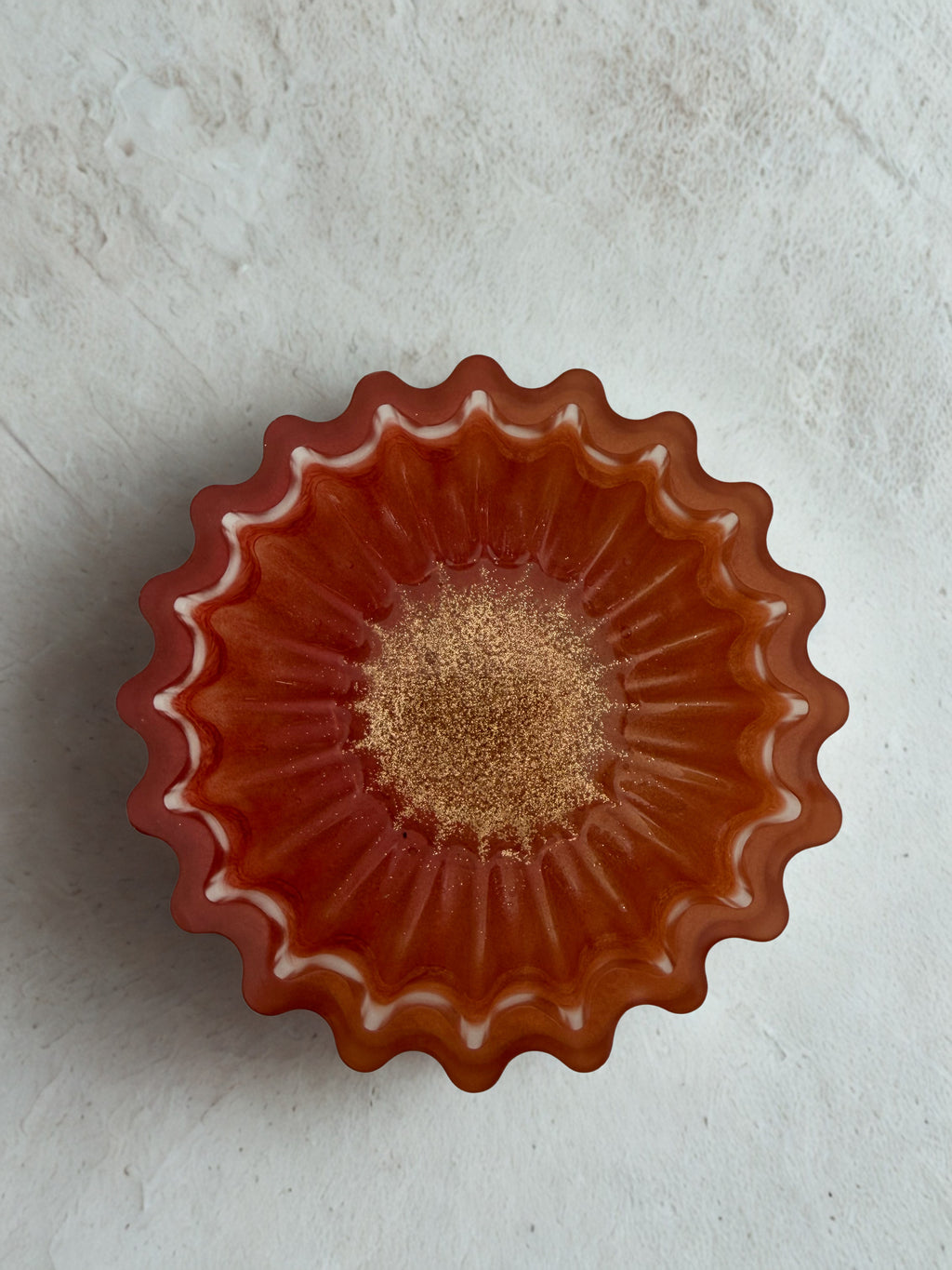 Bol decorativ handmade din rășină și piatră — vedere 3