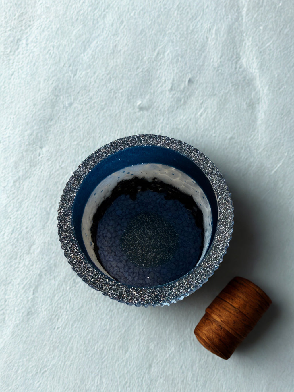 Lumânare parfumată Lavandă în suport handmade, vedere 3